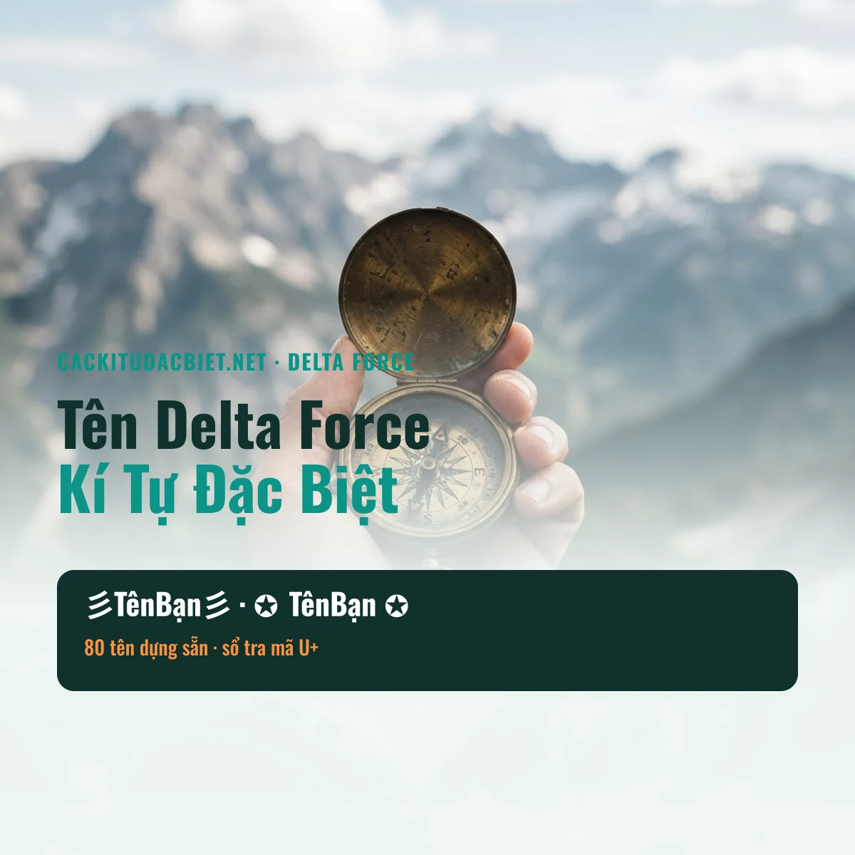 Tên Delta Force kí tự đặc biệt