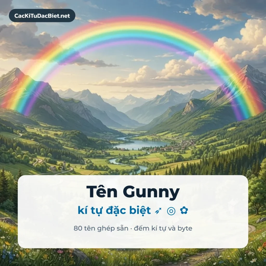 Tên Gunny kí tự đặc biệt