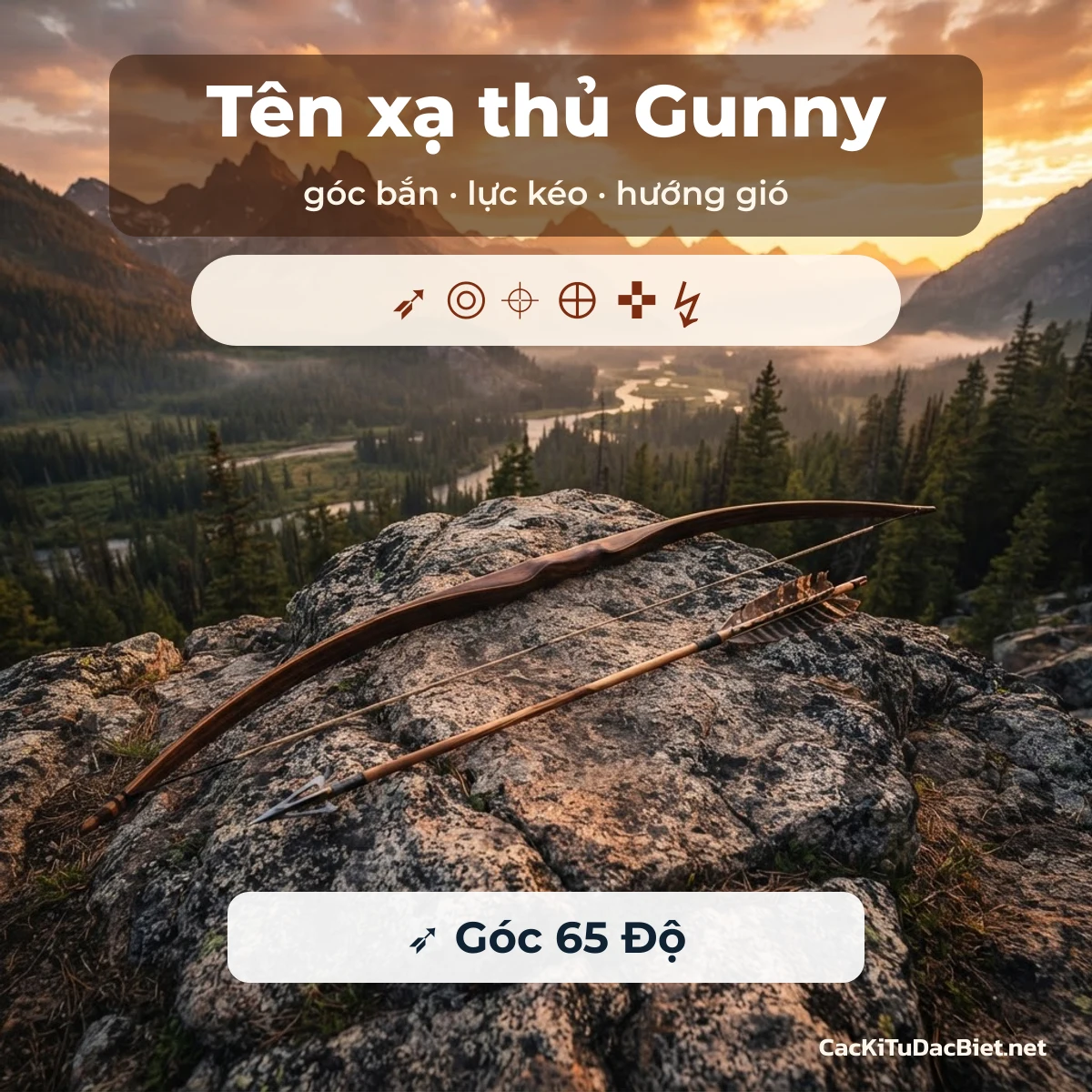Tên Gunny đẹp ghép kí tự đặc biệt cho xạ thủ