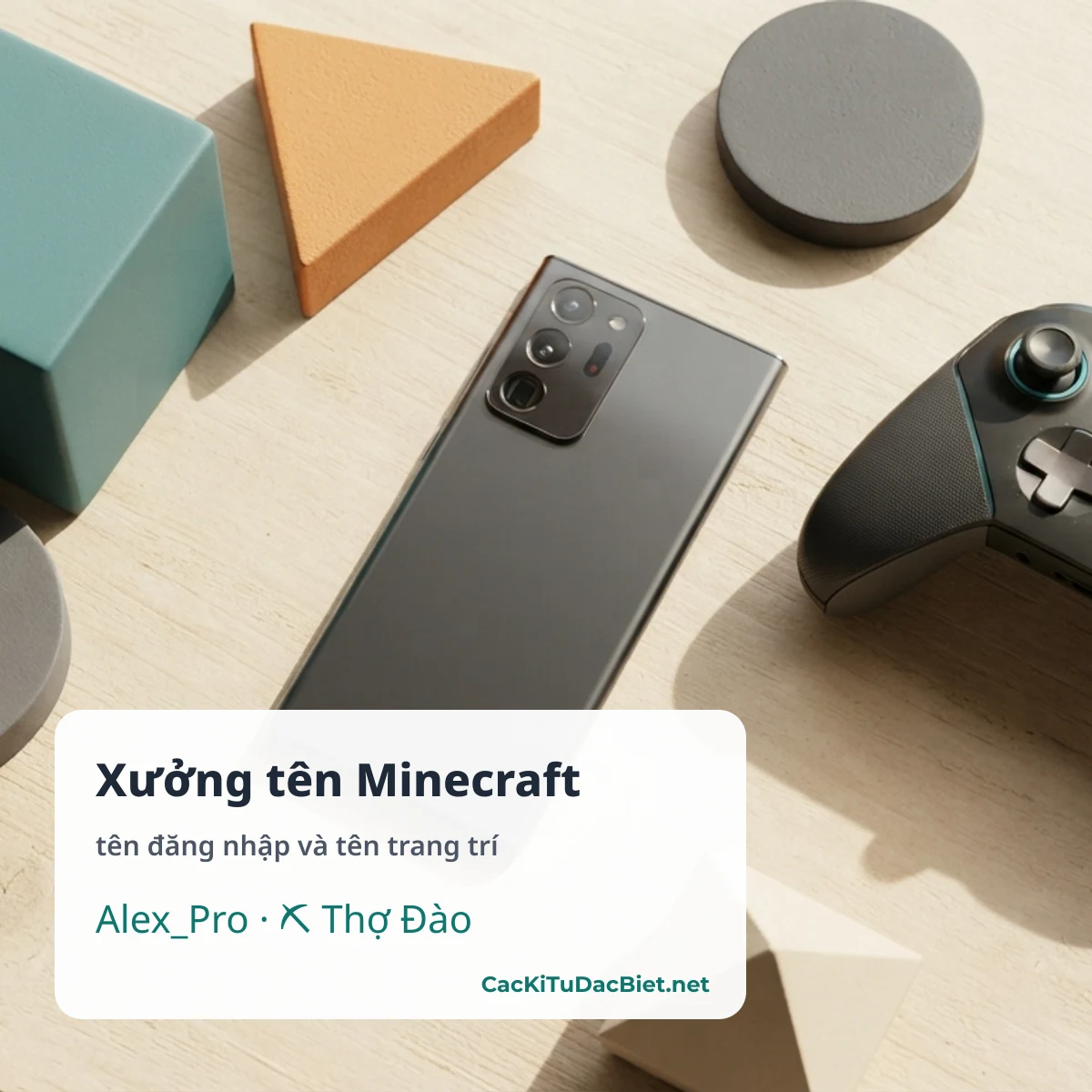Xưởng tên Minecraft kí tự đặc biệt